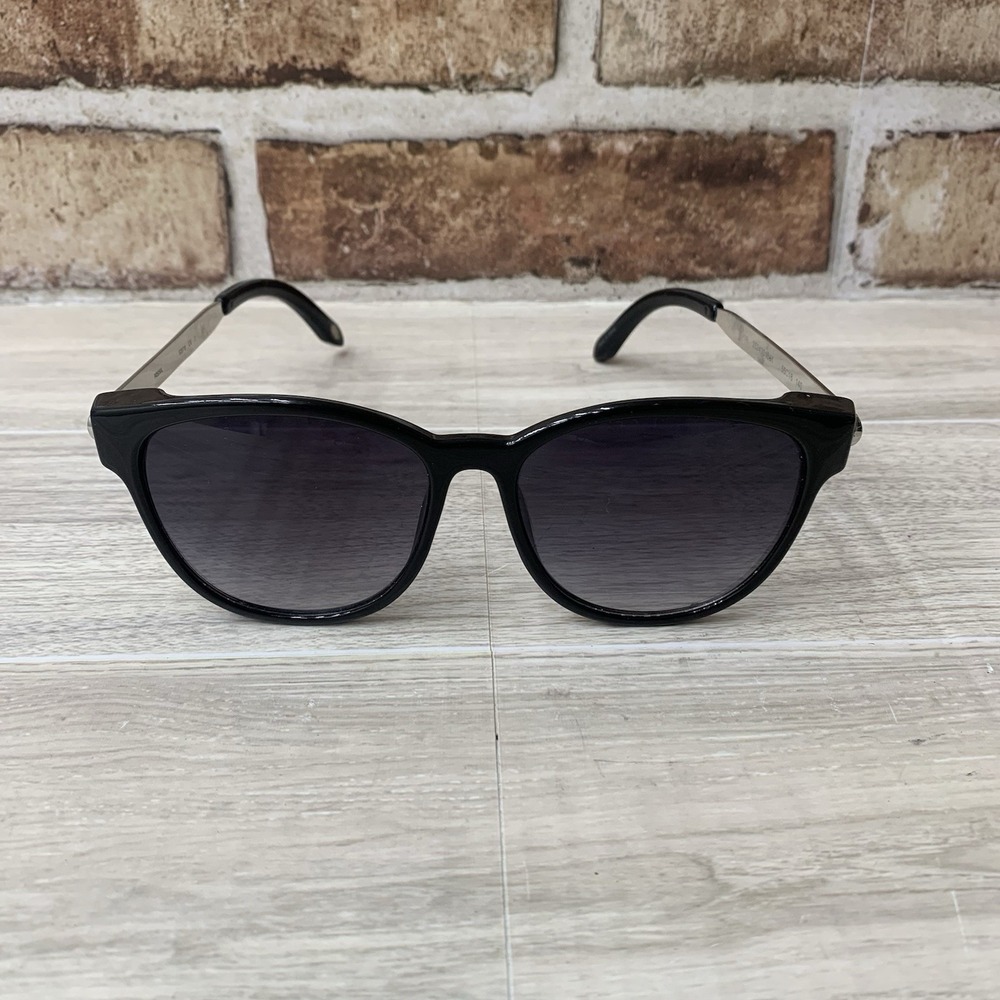 Vintage Fossil‎ Sunglasses Black Silver Frame Retro Y2K Shades Frames Only - Picture 2 of 6